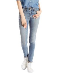 Levi's Blue 721 High Rise Skinny Jeans Meant To Be 18882 0072