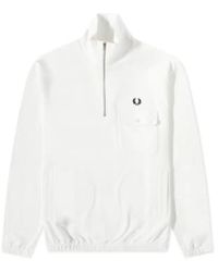 Fred Perry - Half-zip Funnel Neck Sweat - Lyst