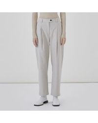 Diarte - Palmer Trousers In Light Recycled Cotton Size S - Lyst