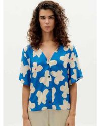 Thinking Mu - Or Butterfly Libelu Blouse Or - Lyst