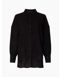 French Connection - Elkaa Crinkle Suedette Popover Shirt - Lyst