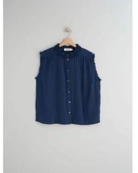 indi & cold - Bk277 blouse s/moins florale en bleu - Lyst