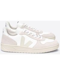 veja v10 flannel snow black