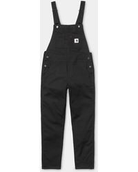 carhartt black overalls womens