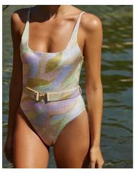 PQ Swim - Lucia Belted Swimsuit In Sorrento - Lyst
