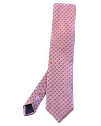 Eton - Geometric Woven Silk Tie - Lyst