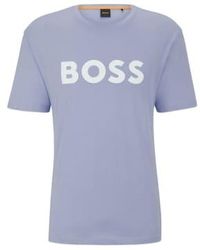 BOSS - Thinking 1 Logo T-shirt Purpur Small - Lyst