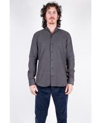 Hannes Roether - Textured Cotton Shirt Livid Double Extra Large - Lyst