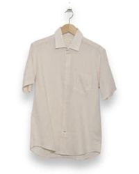 CARPASUS - Shirt Linen Short Lido Nature S - Lyst