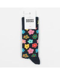 Happy Socks - Chaussettes fleurs en marine et multiples - Lyst