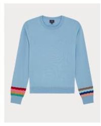 Paul Smith - Multi Colour Sleeve Detail Crew Neck Jumper Col 79 - Lyst