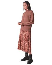 indi & cold - Indi And Cold Printed Midi Skirt In From - Lyst