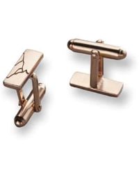 Posh Totty Designs - S Kintsugi Cufflinks 18ct Gold Plated Gold Plated | - Lyst
