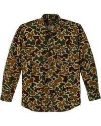 Filson - Field Flannel Shirt Frog Camo Small - Lyst