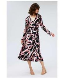 Diane von Furstenberg - Anika Celebration Wrap Dress Size: 14, Col: Blac 14 - Lyst