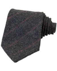 40 Colori - Thin Striped Tie Charcoal Grey/pink - Lyst