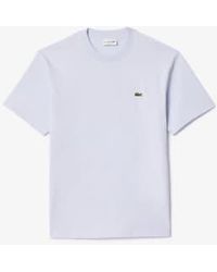Lacoste - Camiseta fit clásica jersey azul pálido - Lyst