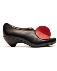 Tracey Neuls - Lowtop Cherry Or Red Slip On Mid Heels - Lyst