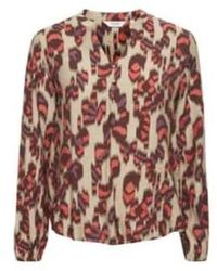B.Young - Byoung Ibano V Neck Blouse In Cayenne Mix - Lyst