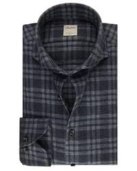 Stenströms - Slimline Checked Flannel Shirt 7123718650183 - Lyst