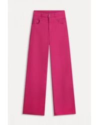 Pom - Jeans mit weitem bein – feuriges rosa - Lyst