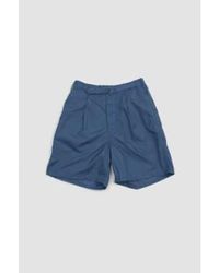 Beams Plus - Eine falten -sport -shorts blau - Lyst
