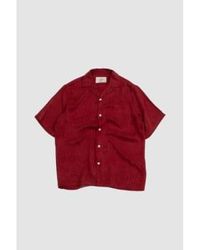 Portuguese Flannel - Finger Print Shirt Bordeaux Xs - Lyst