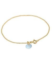 Enamel Copenhagen - Bracelet en chaîne avec charme bleu - Lyst