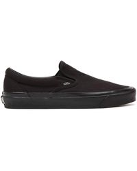vans slip on total black