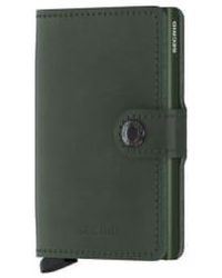 Secrid - Mini portefeuille original vert - Lyst