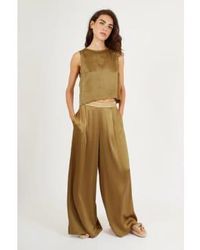 Traffic People - Evie Trousers Olive S - Lyst