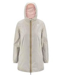 K-Way - Giacca Sophie Eco Plus Reversible Beige Light/pink Xs - Lyst