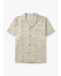 Les Deux - Mens Lesley Paisley Shirt In Light Ivory - Lyst