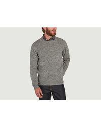 Hartford Shetland Wool Sweater - Gray