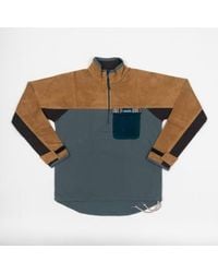 Kavu - Throwshirt Flex Corduroy Fleece In And Blue - Lyst