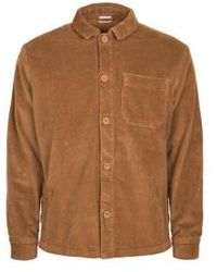 Knowledge Cotton - Streched 8 Wales Corduroy Overshirt Sugar - Lyst