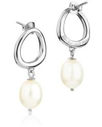 Claudia Bradby - This Too Shall Pass Pearl Drop Earrings Silver / - Lyst