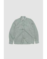 Another Aspect - Une autre chemise 1.0 stripe à feuilles persistantes / blanche - Lyst