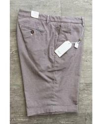 Briglia 1949 - Panna Check Stretch Cotton Slim Fit Shorts Bg108 48 - Lyst
