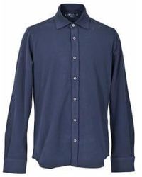 Circolo 1901 - Super Soft Stretch Cotton Jersey Shirt In Ocean Cn4036 - Lyst