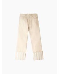 Sunnei - Klassische jeanshosen weiße streifen - Lyst