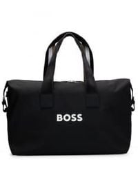 BOSS - Boss Boss Catch 30 Holdall Bag Col 001 Black Size Os - Lyst