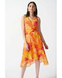 Joseph Ribkoff - Chiffon Tropical Print Fit And Flare Dress - Lyst