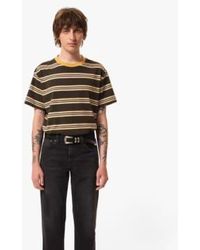 Nudie Jeans - Leif Mud Stripe T Shirt Multi S - Lyst