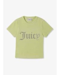Juicy Couture - S Taylor Velour Diamonte T Shirt - Lyst