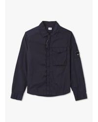 C.P. Company - Cp Company Mens R Pocket Overshirt In Total Eclipse - Lyst
