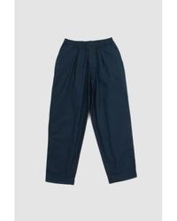 Universal Works - Pantalon oxford bleu marine presque à fines rayures - Lyst