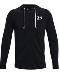 Under Armour - Maglia Rival Terry Full Zip Uomo /onyx White M - Lyst