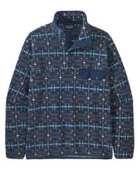 Patagonia - Jersey ligero forro polar synchilla® snap-t® hombre snow beam: oscuro - Lyst