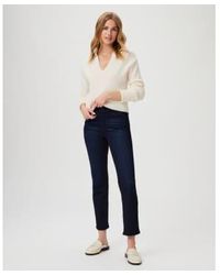 PAIGE - Paige Paige Cindy High Rise Straight Ankle Jeans Sussex - Lyst